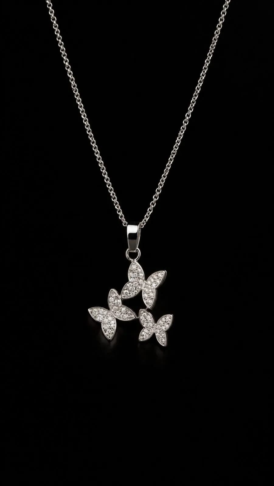 Collar Mariposa de Cristal
