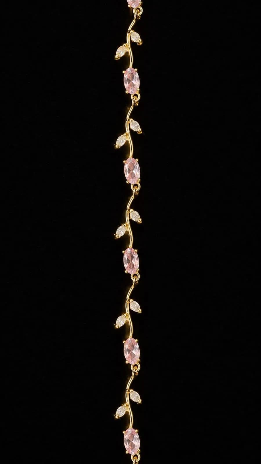Pulsera Flora Rubí Rosa